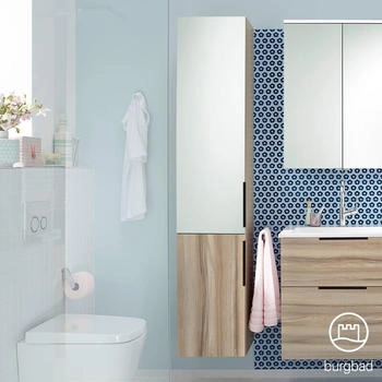 Burgbad Eqio Hochschrank 2 Türen B: 35 H: 176 HSKW035LF3437G0200