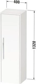 Duravit D-Code halbhoher Schrank 1 T&uuml;r B: 40 H: 132 DC1338L10HG0000