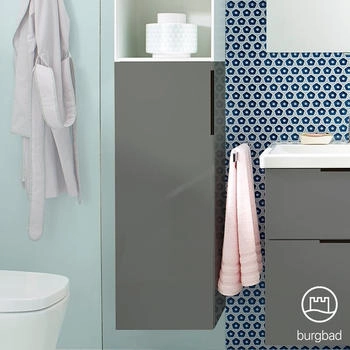Burgbad Eqio halbhoher Schrank 1 Tür B: 35 H: 96 UH3525LF2010G0200