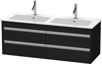 Duravit Ketho Waschtischunterbau wandhängend für 233613 4 Schubkästen 1270 x 475 x 480 mm Eiche Schwarz KT643301616