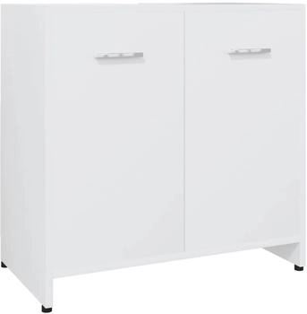 vidaXL Badezimmerschrank Holzwerkstoff Wei&szlig; (802570)