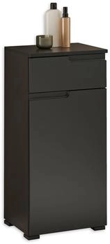 Stella Trading BASIC by Balculina Midischrank Spice BxTxH 40x85x32 cm (1-St) Breite 40 cm Griffmulden schwarz matt Korpus: schwarz matt (36-949-18)