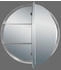 Talos Badezimmerspiegelschrank Ø: 60 cm aus Aluminium und Echtglas IP24 (50132)
