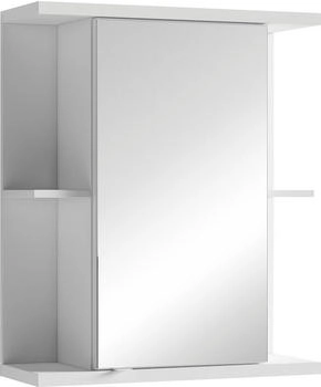 byLIVING Spiegelschrank Nebraska Breite 60 cm mit gro&szlig;er Spiegelt&uuml;r und viel Stauraum wei&szlig; Korpus: weiss matt (94080)