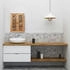 Relaxdays Hängeschrank Walnuss 35 x 21 x 46,5 cm