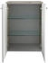 Fackelmann B.style Doppel-Midischrank Nature Oak/Weiß Hochglanz (84428)