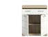 xonox.home Badschrank Lambada Weiß Hochglanz / Sonoma Eiche hell (X06F1703)