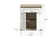 xonox.home Badschrank Lambada Weiß Hochglanz / Sonoma Eiche hell (X06F1703)