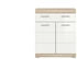 xonox.home Badschrank Lambada Weiß Hochglanz / Sonoma Eiche hell (X06F1703)