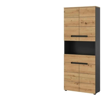 xonox.home Canu Hochschrank Artisan-Eiche/Basalt grau (X4CE1713)