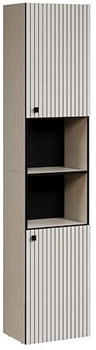 trendteam PureBliss Badezimmerschrank Hochschrank Kashmir Hellgrau Rillenoptik (233710131)