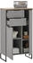 Basic By Balculina Midischrank Denver Grau Evoke Eiche (45-157-C0)