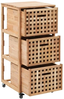 vidaXL Badschrank Massivholz Walnuss 41x41x91 cm (247601)