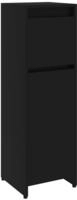 vidaXL Badezimmerschrank Schwarz 30x30x95 cm Holzwerkstoff