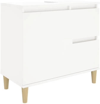 vidaXL Badschrank Wei&szlig; 65x33x60 cm Holzwerkstoff (819820)