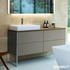 Duravit Xsquare Waschtischunterbau für Konsole Becken links 4 Auszüge 1600 x 548 x 778 mm Schwarz Hochglanz XS4924L4040