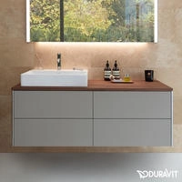Duravit XSquare Waschtischunterbau f&uuml;r Konsole wandh&auml;ngend 140 cm mit 4