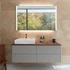 Duravit Xsquare Waschtischunterbau für Konsole Becken links 4 Schubkästen 1400 x 548 x 400 mm Steingrau Seidenmatt (XS4913L9292)