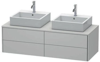 Duravit Xsquare Waschtischunterbau f&uuml;r Konsole Becken beidseitig 4 Schubk&auml;sten 1400 x 548 x 400 mm Nordic Wei&szlig; Seidenmatt (XS4916B3939)