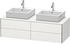 Duravit Xsquare Waschtischunterbau für Konsole Becken beidseitig 4 Schubkästen 1400 x 548 x 400 mm Nordic Weiß Seidenmatt (XS4916B3939)