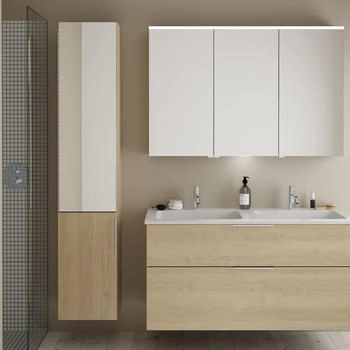Burgbad Eqio Hochschrank 2 Türen B: 35 H: 176 HSKW035LF3180G0146