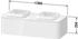 Duravit Happy D.2 Plus Waschtischunterbau wandhängend für Aufsatzbecken beidseitig 1300 x 550 x 354 mm Nachtblau Seidenmatt (HP4943B9898)