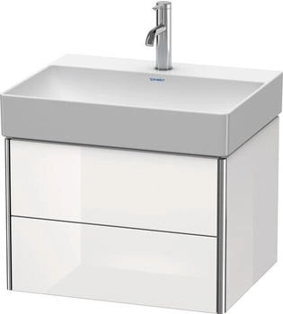 Duravit Xsquare Waschtischunterbau wandh&auml;ngend f&uuml;r 235360 2 Schubk&auml;sten 584 x 460 x 397 mm Steingrau Seidenmatt (XS416109292)