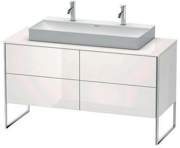 Duravit Xsquare Waschtischunterbau f&uuml;r Konsole 4 Ausz&uuml;ge 1400 x 548 x 778 mm Wei&szlig; Hochglanz lackiert (XS4925M8585)