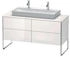Duravit Xsquare Waschtischunterbau für Konsole 4 Auszüge 1400 x 548 x 778 mm Weiß Hochglanz lackiert (XS4925M8585)