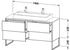 Duravit Xsquare Waschtischunterbau für Konsole 4 Auszüge 1400 x 548 x 778 mm Weiß Hochglanz lackiert (XS4925M8585)