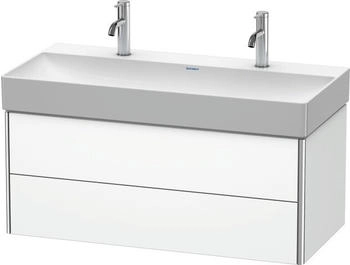 Duravit Xsquare Waschtischunterbau wandh&auml;ngend f&uuml;r 235310 2 Schubk&auml;sten 984 x 460 x 397 mm Wei&szlig; Matt (XS416301818)