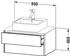 Duravit Xsquare Waschtischunterbau für Konsole 2 Schubkästen 800 x 548 x 400 mm Nordic Weiß Seidenmatt (XS491003939)