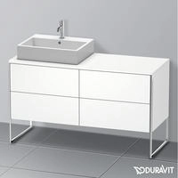 Duravit XSquare Waschtischunterbau f&uuml;r Konsole stehend 140 cm mit 4 Ausz&uuml;ge, links