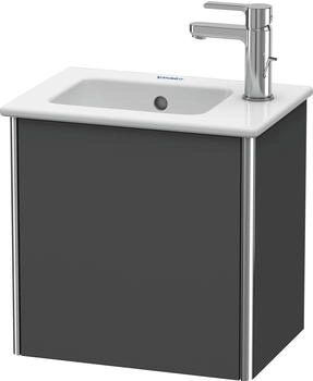 Duravit Xsquare Waschtischunterbau wandhängend für 072343 1 Tür rechts 410 x 289 x 400 mm Graphit Matt XS4170R4949