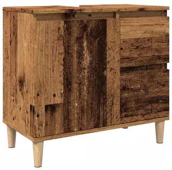 vidaXL Vanity unit (65 x 33 x 60 cm) smoked oak