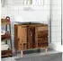 vidaXL Vanity unit (65 x 33 x 60 cm) smoked oak