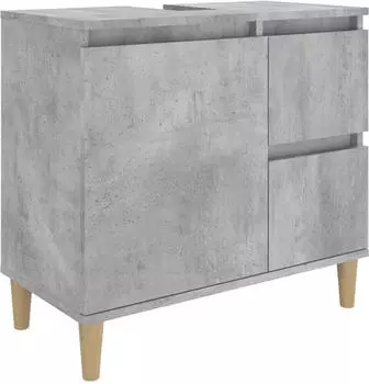 vidaXL Vanity unit (65 x 33 x 60 cm) cement grey