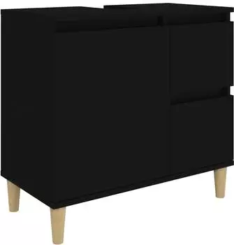 vidaXL Vanity unit (65 x 33 x 60 cm) black