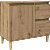 vidaXL Waschbeckenunterschrank Artisan-Eiche 65x33x60 cm Holzwerkstoff