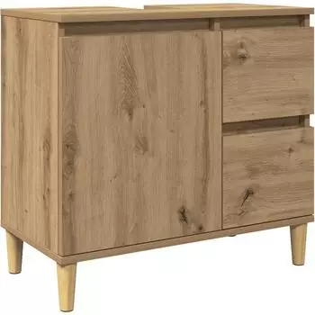 vidaXL Vanity unit (65 x 33 x 60 cm) artisanal oak