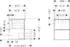 Hansgrohe Xelu Q 48 x 60.5 x 47.5 cm for washbasin, 2 drawers diamond grey matt, matt white (54020700)