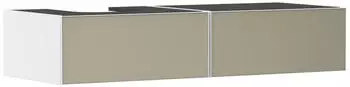 Hansgrohe Xevolos E 137 x 55 x 27.5 cm left-hand, 2 drawers matt white, bronze texture (54319390)