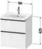 Duravit D-Neo mit 2 Auszügen Griff Edelstahl Gebürstet 584 x 625 x 452 mm Graphit Matt DE4359070490000