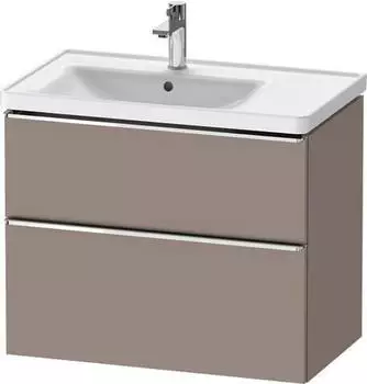 Duravit D-Neo f&uuml;r 236980 mit 2 Ausz&uuml;gen Griff Chrom Hochglanz 784 x 625 x 452 mm Basalt Matt DE4357010430000