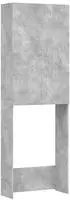 vidaXL Waschmaschinenschrank Betongrau 64x25,5x190 cm