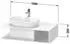 Duravit D-Neo Waschtischunterbau wandhängend für Becken links 1 offenes Fach 1000 x 550 x 260 mm Nussbaum dunkel DE492902121