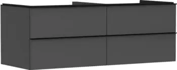Hansgrohe Xelu Q 136 x 48.5 x 55 cm with 4 drawers diamond grey matt, matt black (54087670)