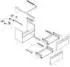 Hansgrohe Xelu Q 78 x 60.5 x 47.5 cm with 2 drawers dark walnut, chrome (54030000)