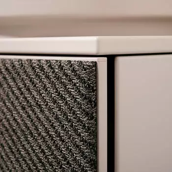Hansgrohe Xevolos E 137 x 55 x 27.5 cm left-hand, 2 drawers sand beige matt, dark grey textile cover (54320660)