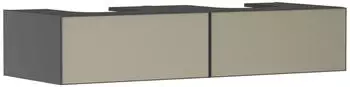 Hansgrohe Xevolos E 137 x 55 x 27.5 cm, 2 drawers slate grey matt, bronze frame (54318390)